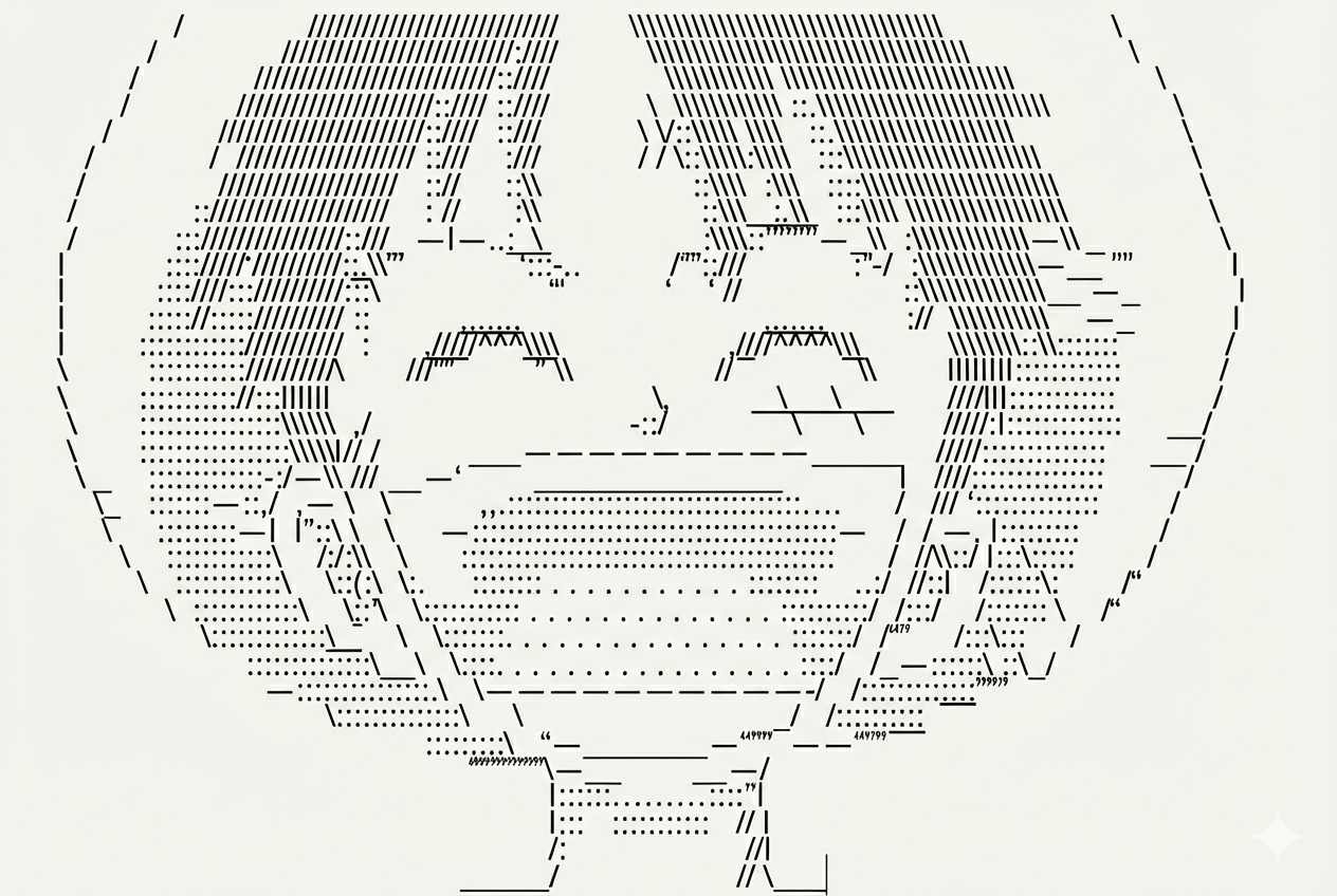 Luffy ASCII Art